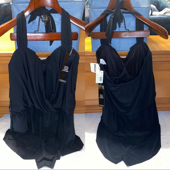 MAGICSUIT DRAPE SOLIDS BROOKE
UNDERWIRE ROMPER 1-PIECE Bare
Necessities 16W $172 - Picture 4 of 6
